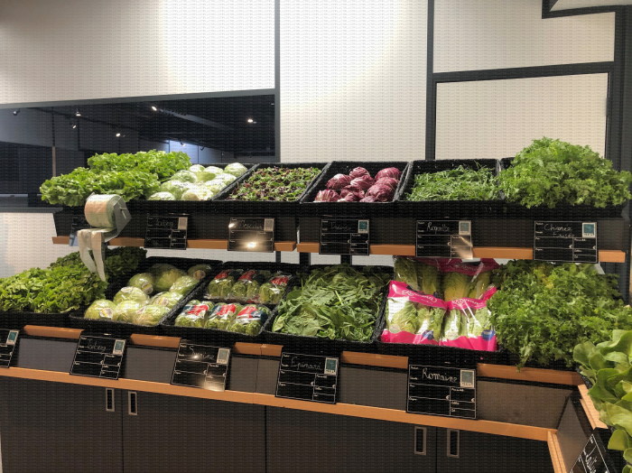Nouveau facing et attractivité du rayon salades testés en ZEV, zone expérimentale de vente